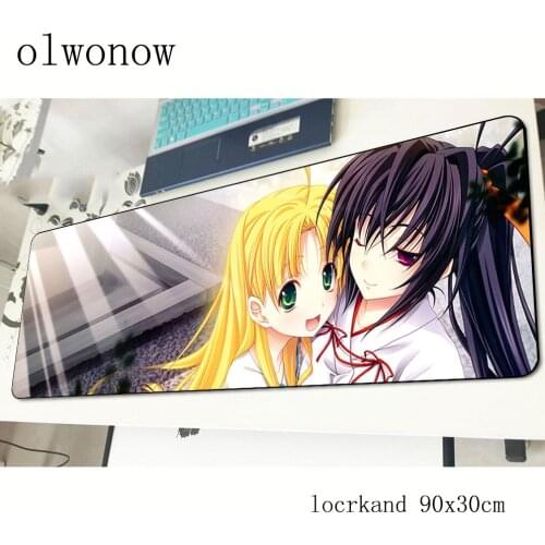 High school dxd pad mouse New arrival computador gamer mouse pad 90x30cm padmouse big thick mousepad ergonomic gadget desk mats
