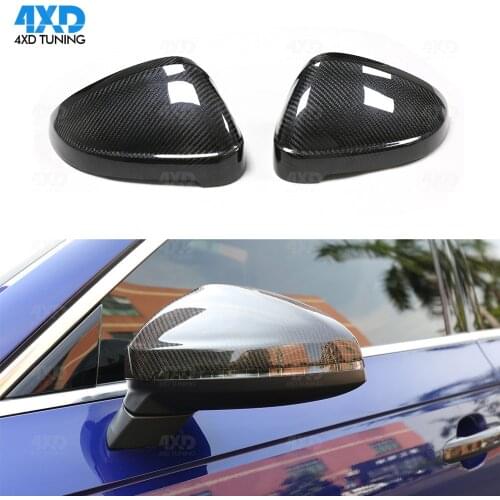 Dry Carbon Fiber Mirror Cover For Audi RS5 A4 B9 Rear Side View Mirror Cover S4 A5 S5 RS4 accessories 2016 2017 2018 2019