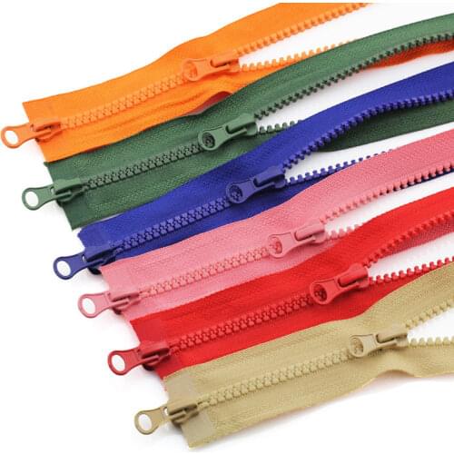 1Pcs 5# Nylon Zipper Zip 80cm 90cm Long Resin Zippers For DIY Jacket Coat Sewing Accessories Open-End Auto Lock Plastic Zippers