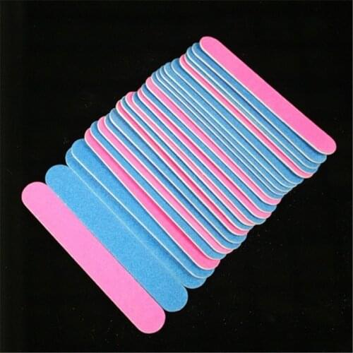 100Pcs Professional Nail File Buffer Buffing Slim Crescent Tools Manicure File Beauty Tools Professional Manicure Tools