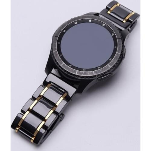 18/20/22mm Ceramic watch band for Samsung Galaxy 46/42mm Replacement band /Gear s2 s3 /HONOR Watch Magic for huawei watch GT