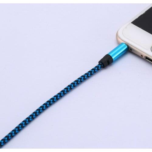 Aluminum Alloy Male To Male Audio Cable 3.5Mm Audio Cable Aux Color Braided Recording Line Car Universal Cable