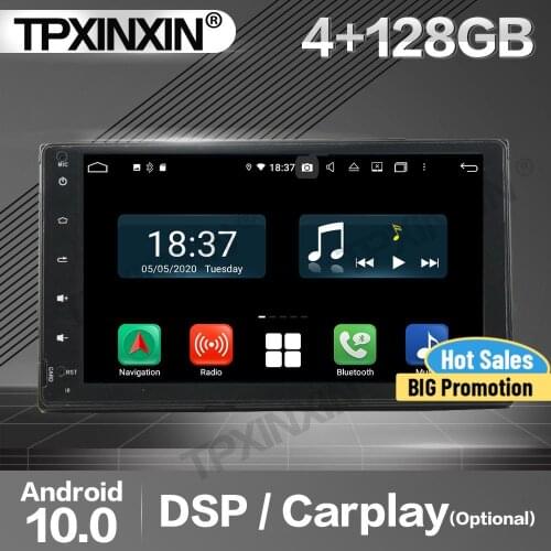 128G Carplay Car Radio 2 Din Stereo Receiver Android For Toyota Corolla Innova Crysta 2017 2018 2019 GPS Player Audio Head Unit
