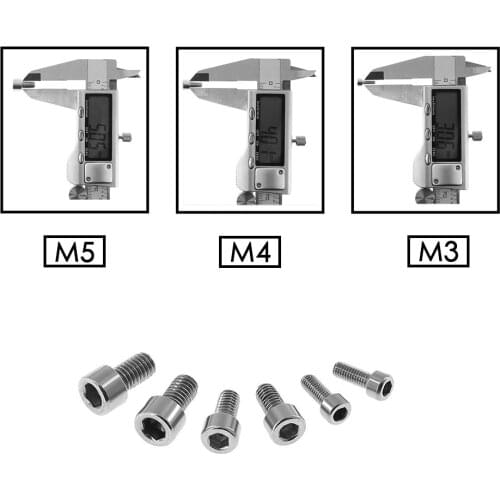 10pcs/lot 304 stainless steel cylinder head hex socket head bolts M3 M4 M5 screw fastening screw cup for CR10 Ender 3 printer