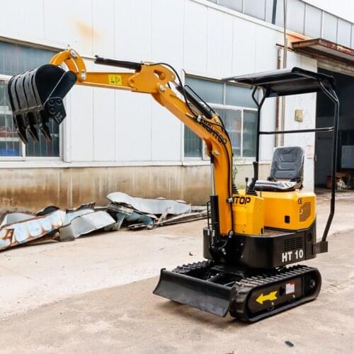 CE EPA China small hydraulic digger machine with rubber track mini excavator 1ton