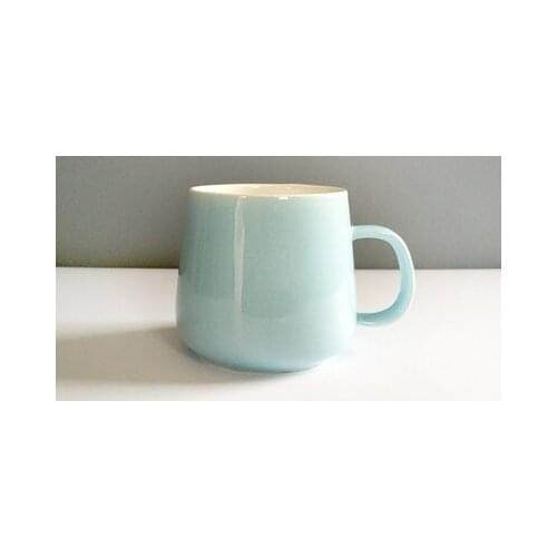 350ml color glazed ceramic mug without lid or cover of high quality, logo printing is available