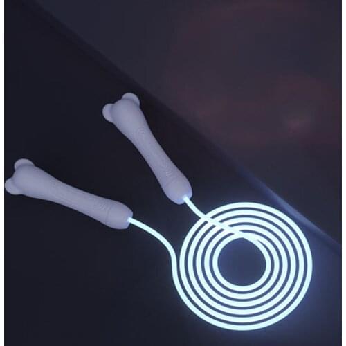 Kids Glowing Speed Jump Rope Men Women Gym PVC Skipping Rope Adjustable Length Workout Fitness Equipment Muscle Boxing Training