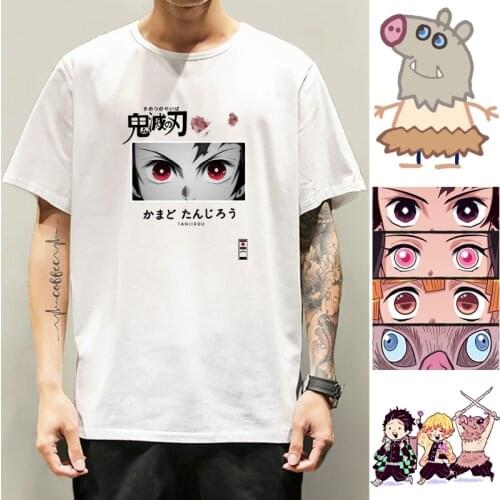 Demon Slayer Anime Cosplay T Shirt Men Short Sleeve Kimetsu No Yaiba Nezuko T-shirt Tanjiro Kamado Casual Cotton Manga Tee Gift