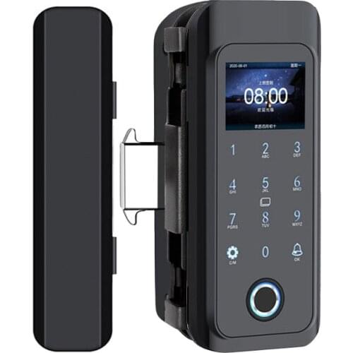 Good Quality Fingerprint Door Lock XM-508S Sliding Glass Door Lock Smart Fingerprint Lock For Frameless Office Home Security