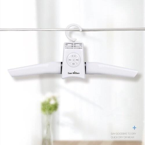 ITAS1260 Multi-function Household Travel Clothes Hanger Folding Dryer Portable Timing Shoes Dryer Hot Cold Wind Drying