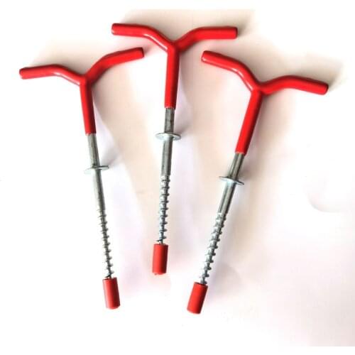 Tent Pegs Spiral Rod Fixed Ice Drill Auger Holder Fishing Tackle Accessory