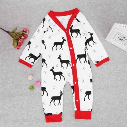 Baby Jumpsuit Romper Infant Spring Fall Winter Cotton Warm Outerwear Baby Kids Christmas Clothes Romper Clothing