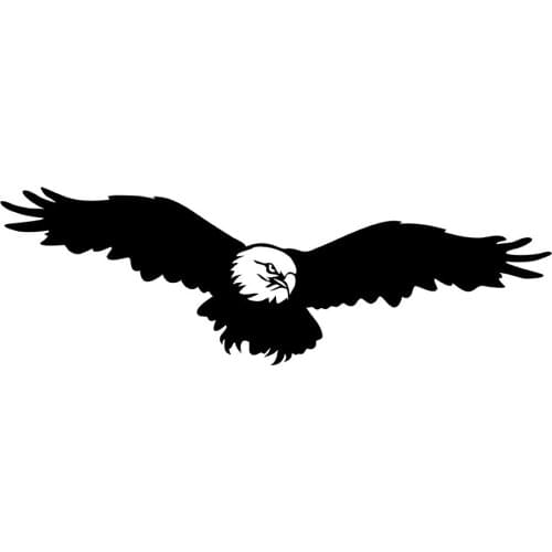 MIGNATIS - Winged Observing Eagle Sticker Decal Mural Art Decal For Car Window Loptop Decoration Vinyl Stickers Waterproof Self
