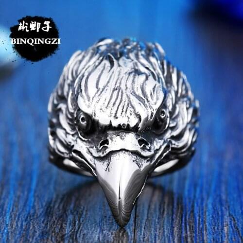 RING MEN STAINLESS STEEL Male Fashion Styles EAGLE RING