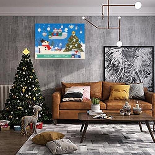 1000Pcs Adult Kids Puzzle Jigsaw Christmas Tree Santa Claus Snowman Toy Gift