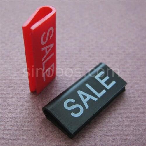 Plastic Sale Tag Clips 25mm, shoes jean POP clip display label selling promotional price tags shoelace snap sign marker printed