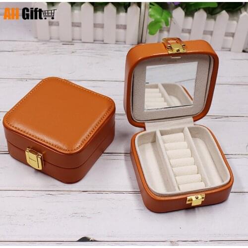 Creative Mini Jewelry Box European Portable Jewelry Box Travel Earrings Necklace Jewelry Storage Organizers Diamond Accessories