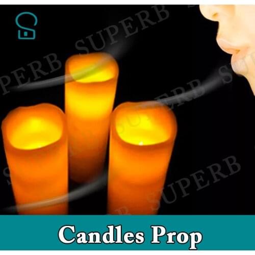 Superb escape room props candle prop blow out candle to unlock with audio and release door run out mysterious chamber room