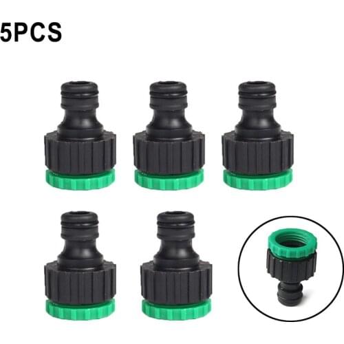 Threaded Tap Connectors Garden Hose Pipe Adapter 1/2 Inch 3/4 Inch Connector Adapter Screw Threaded Water Tap End Connectors New