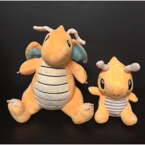 TAKARA TOMY Genuine Pokemon Dragonite Cute Soft Plush Action Figure Toys