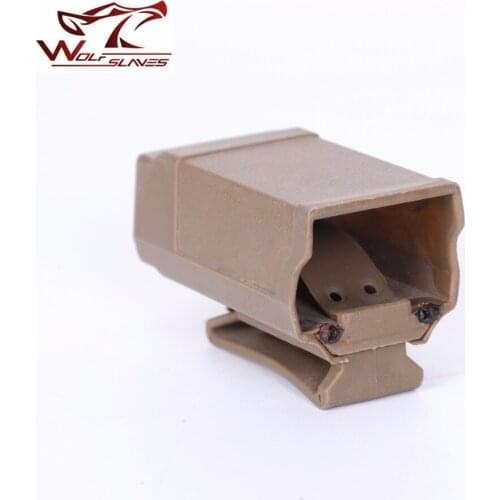 Military CQC Tactical Single Pistol Magazine Pouch Clip for 9mm to .45 caliber GLOCK M9 P226 HK USP Airsoft Hunting Accessories