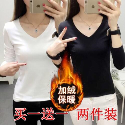 Woman Tshirts Large Size 180 Jin Womens Autumn and Winter Long-Sleeved T-shirt Top Ropa Mujer Camisetas