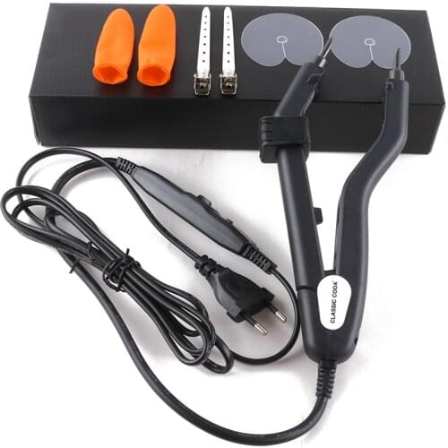 1 PC 2021 New Temperature Control Hair Connector Mini Heating Tip Keratin Bonding Heat Iron Hair Extension Tools Euro Plug