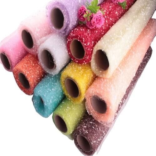 1Pcs 52cm*3.5m Dream Fantasy Snow Yarn Network DIY Crafts Flowers Packing Materials Handcraft Gift Wrapping Bunch Wrapping Paper