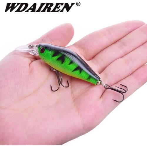 1Pcs Crank Wobblers Fishing Lure 70mm 7.5g Minnow Hard Bait Crankbait Fish Bass Bait Artificial Swimbait Carp Lures Pesca FA-061