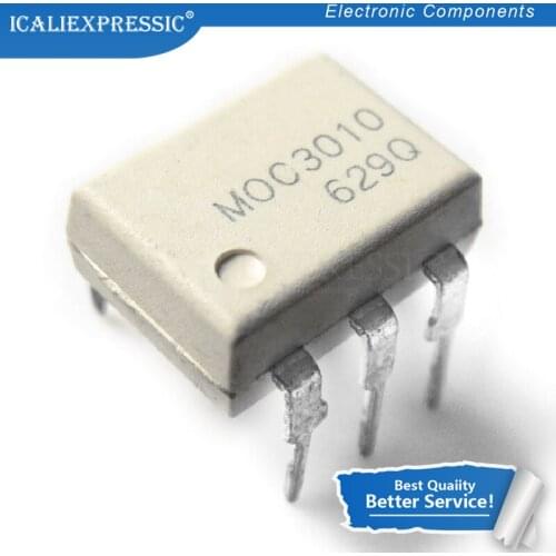 10PCS MOC3010 MOC3020 MOC3021 MOC3023 MOC3041 MOC3043 MOC3052 MOC3061 MOC3063 MOC3083 DIP6