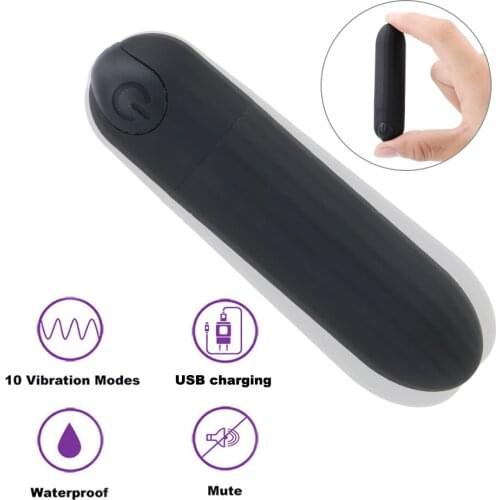 10 Speed Vaginal Massager Strong Vibration Clitoris Stimulator Sex Toys For Women Bullet Vibrator USB Charged Remote Control