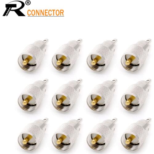 12/50/100pcs UHF Connector male Plug straight RF Adapter Converter High Quality