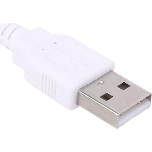 28EA White Easy to Operate Extension Cable USB 2.0 with Switch Compatible with Table Lamps/ Fans / Led Lights