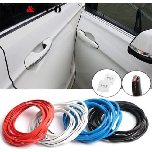 3M/Set Car Door Edge Rubber Scratch Protection Car Door Rubber Sealing Strips for hyundai ix25 creta sonata accent elantra ix35