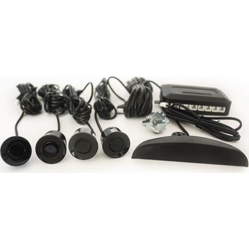 Car reversing radar, crescent digital display reversing radar, 4 probe parking radar, LED display radar