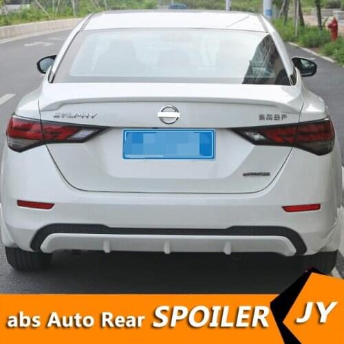 For NISSAN Sentra Spoiler 202 Sentra spoiler SYLPHY High Quality ABS Material Car Rear Wing Primer Color Rear Spoiler