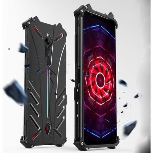 For ZTE Nubia Red Magic 3s Case Original R-JUST Luxury Armor Aluminum Metal For Nubia Red Magic 3 3s Case Shockproof Coque