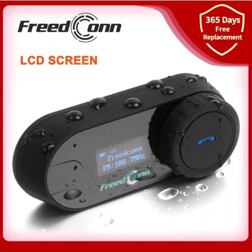 FreedConn T-COM SC Motorcycle Bluetooth Helmet Headset 800M Wireless Intercom