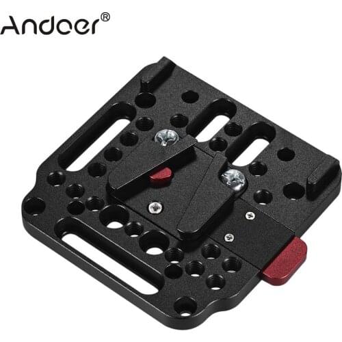 Andoer V-Lock Assembly Kit for V-Mount Battery Female V-Dock Male Quick Release Plate for V-Mount Battery