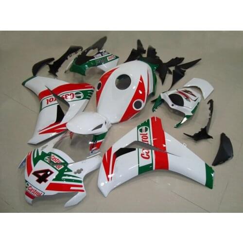 Injection Mold Fairing kit for CBR1000RR 08 09 10 11 CBR1000 CBR1000RR 2008 2011 White Red Green Fairings set+gifts HC02