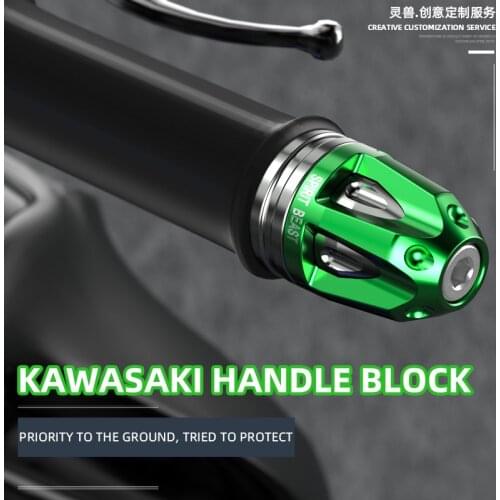 Ninja 400 Handle Plug Modification for Kawasaki Motorcycle General Anti-fall Handlebar Plug Z650 Grip Balance Plug