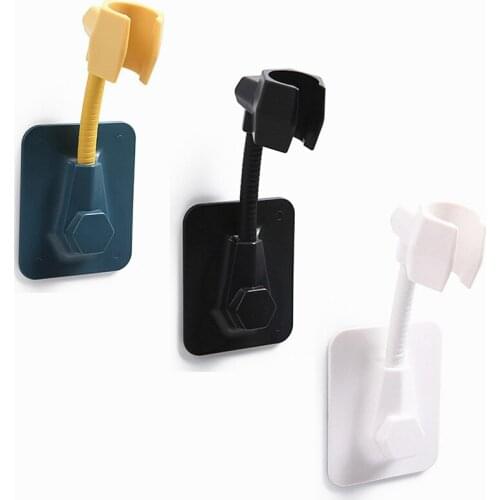 Bathroom Wall Mount Perforated Fixed Base Punch Free Shower Head 360 Degree Adjustable Shower Head Base Holder,FL21027