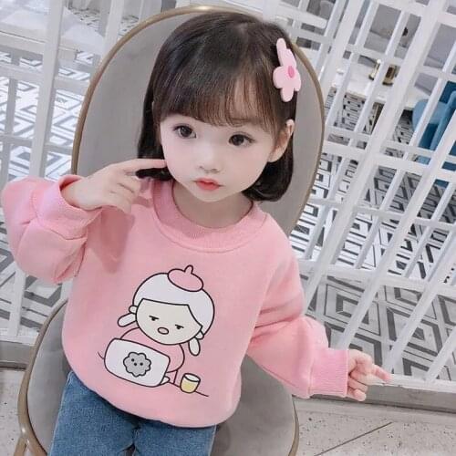2021 New Spring Autumn Tops Hoodies Girls Sweatshirts Coat Kids Outwear Teenager Children Clothes High Quality