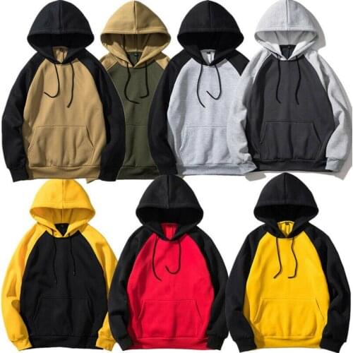 Plain Mens Warm Hoodie Jacket Sweat shirt Pullover Coats Outwear Hooded Top