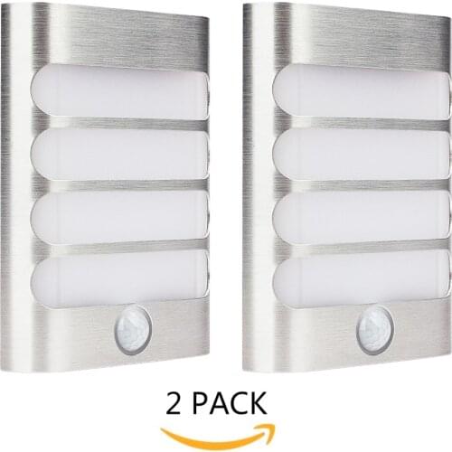 Rechargeable motion sensor light LED hallway night light Aluminum Case Auto On/Off Workshops Closet Staircase Wall Sconce lamps