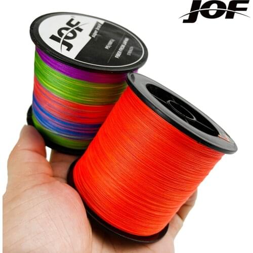 JOF 300M 8 Strands 18-96LB Braided Fishing Line PE Multilament Braid Lines Wire Smoother Floating Line
