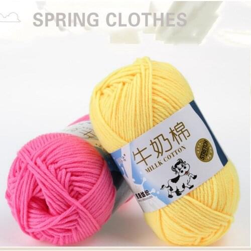 Crochet Yarn Milk Cotton Knitting Yarn 1Pc 50g Soft Warm Baby Wool Yarn for Hand Knitting Supplies May19