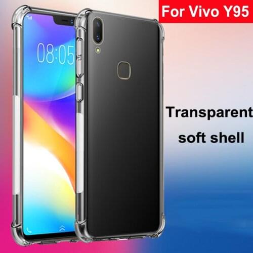 Luxury Shockproof Clear Soft Case For Vivo Y95 Phone Cases Airbag drop Silicone Back Cover For Vivo Y 95 VivoY95 Phone Shell