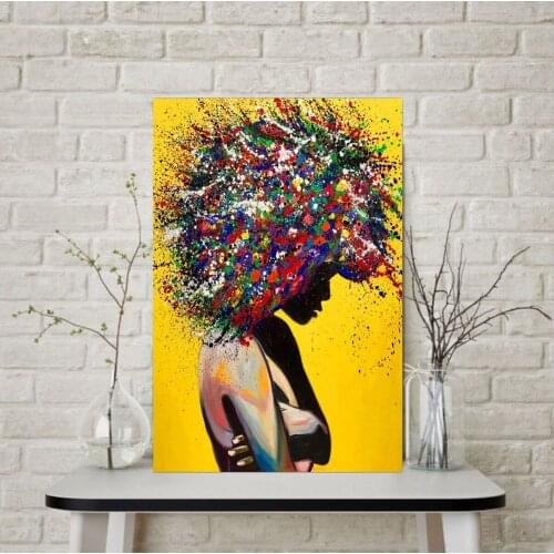 Sexy Beauty Abstract Hair Art Painting cuadros decoracion salon oil painting canvas art living room home bedroom decotation