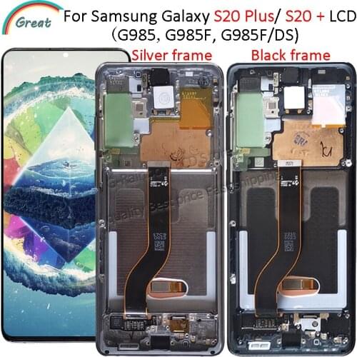 Super amoled For Samsung Galaxy S20 PLUS LCD display Touch Screen Digitizer For Samsung s20 PLUS G985 G985F G985F/DS Display